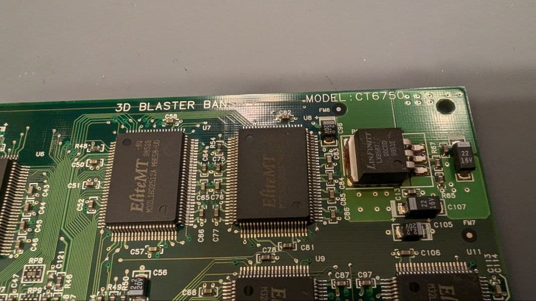 Creative CT6750 3D BLASTER BANSHEE 現状にて