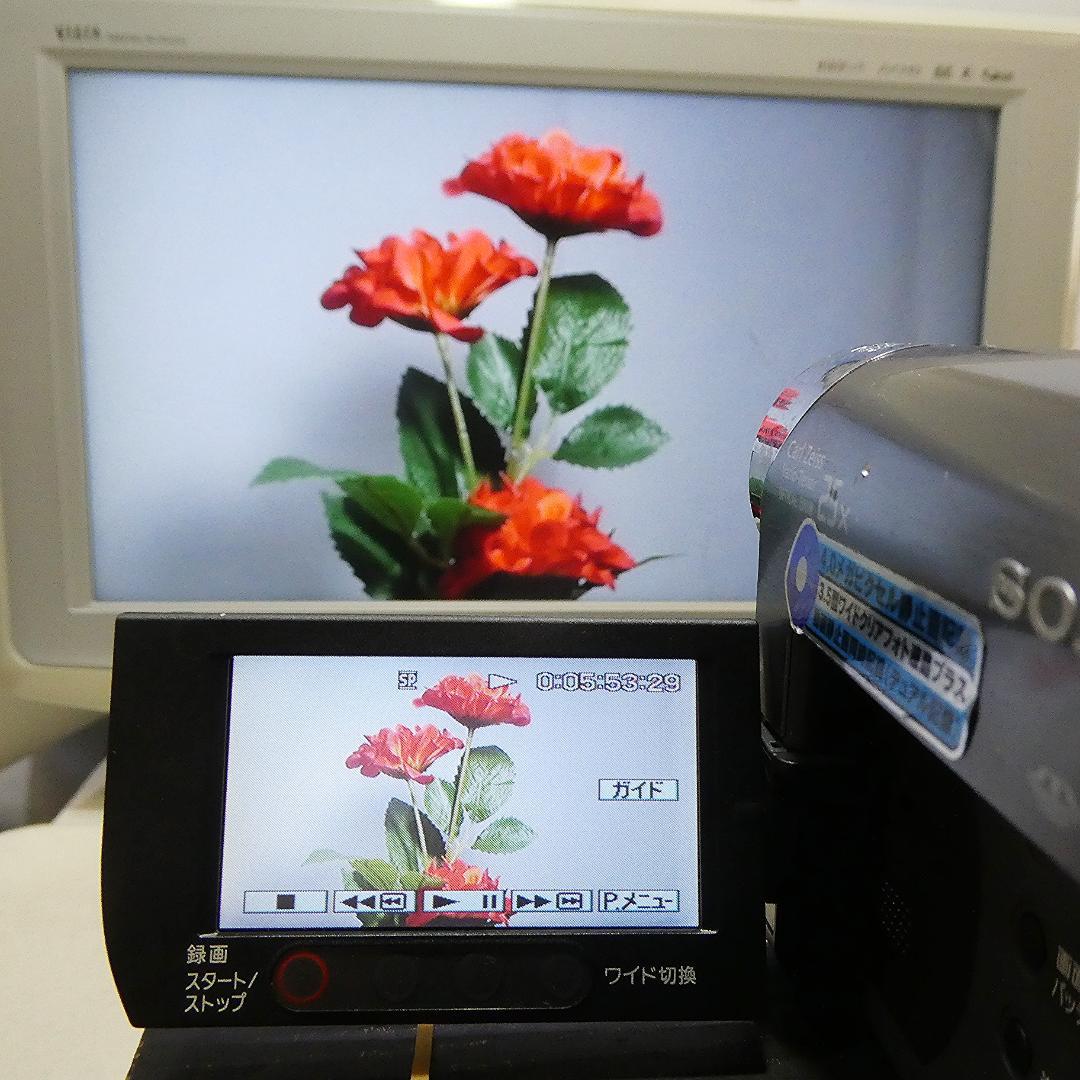 ソニー DCR-HC48【動作良好】MiniDVビデオカメラ　ダビングに最適‼