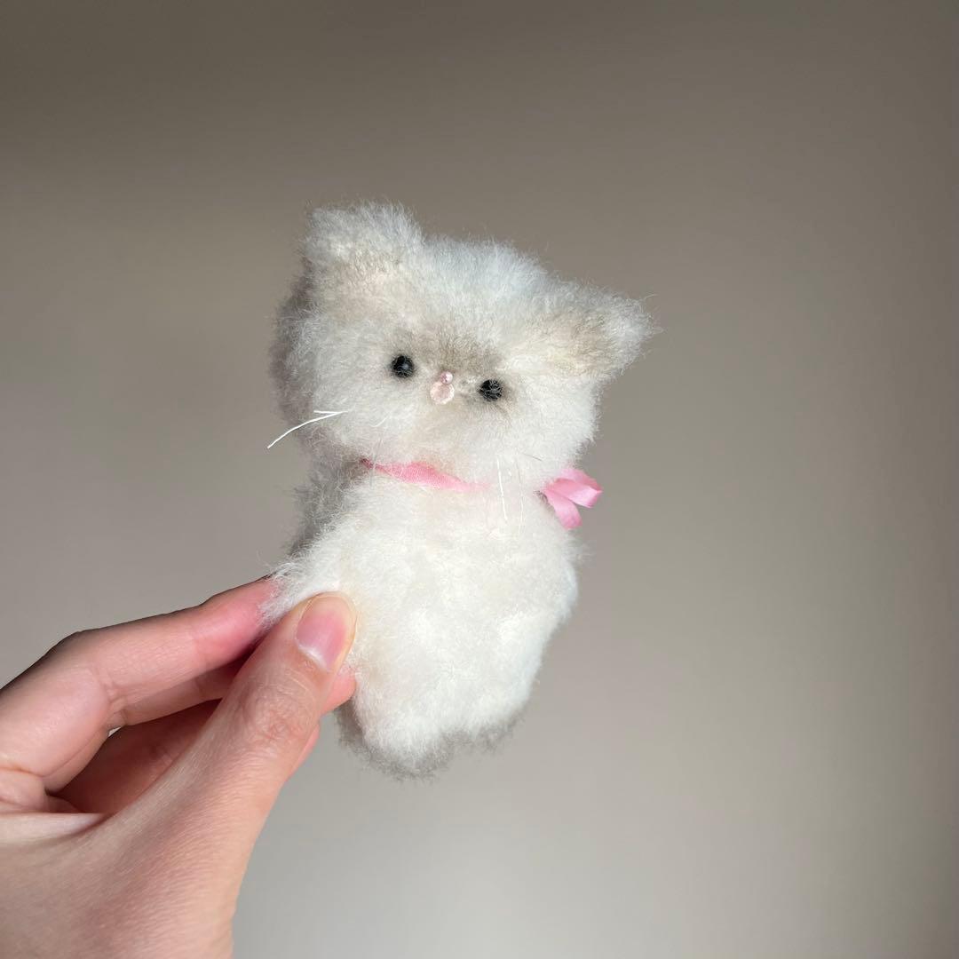 ラグドール　ちいさなネコ　猫　ぬいぐるみ　作家　テディベア　アートドール　39b