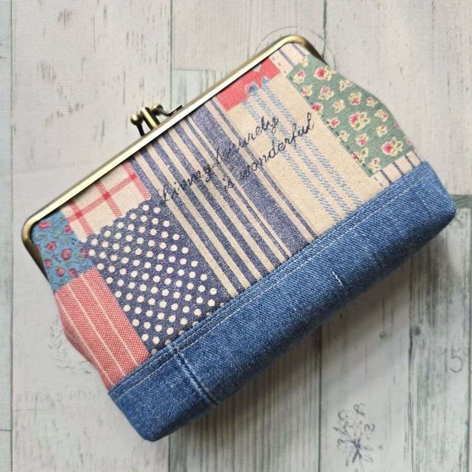 ハンドメイド がま口 がま口ポーチ がま口通帳ポーチ