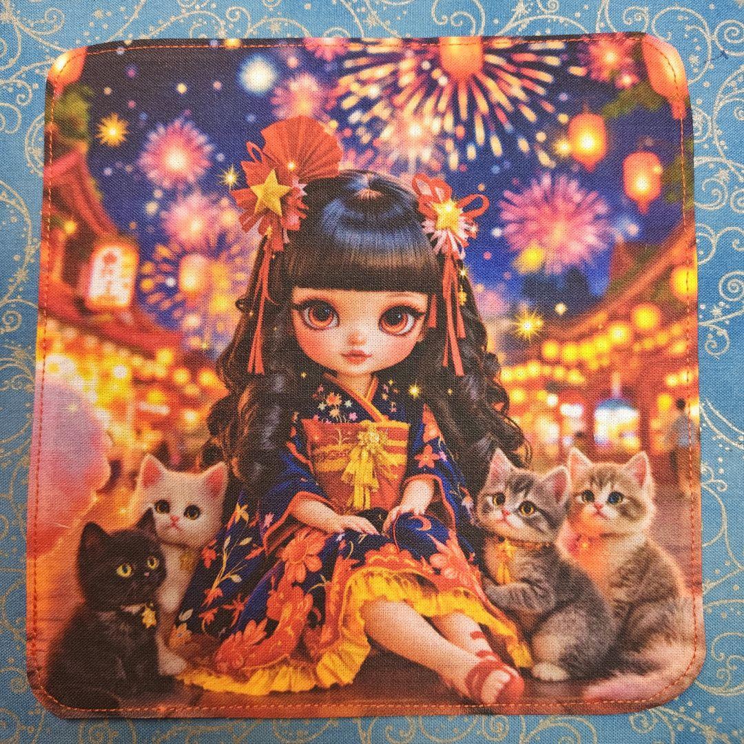あしべ☆　パネル　ハンカチ　チワワちゃん柄