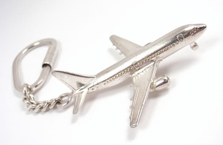 Tiffany & Co Sterling Silver　飛行機　キーホルダー