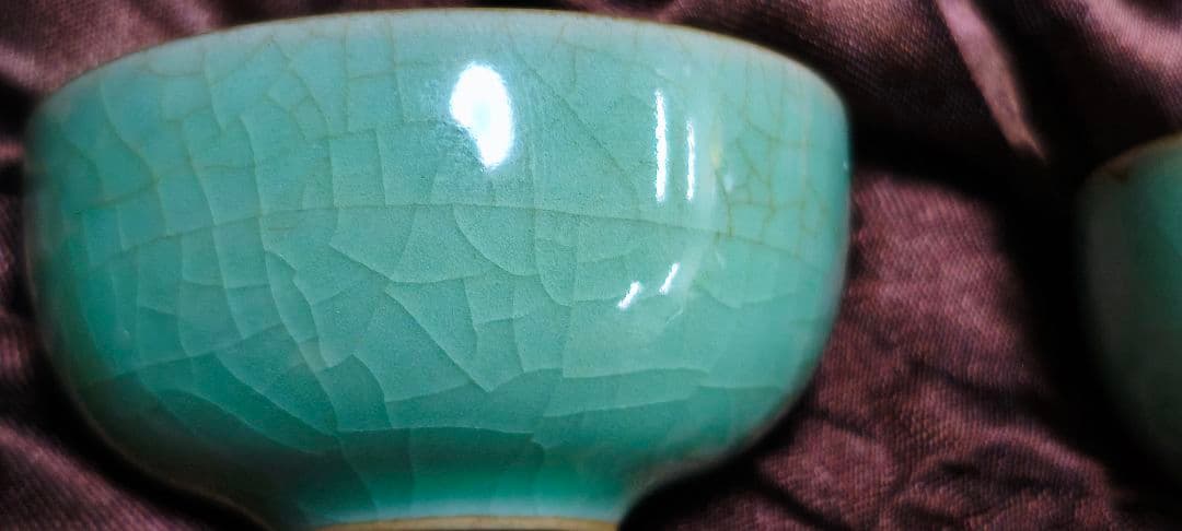#龍泉青磁茶器 10件セット#世界文化遺産 韓美林