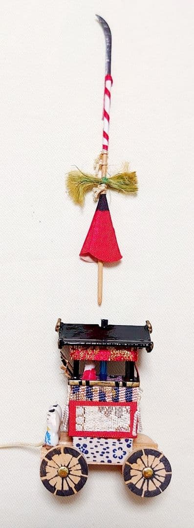 木製　京都　田中彌　京人形　祇園会山鉾　長刀　ミニチュア祭事山車　販売終了品