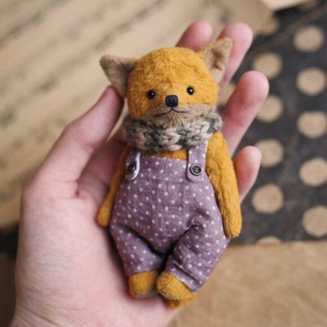 リトルフォックス アーティストベア ロシア キツネ 海外作家様 ハンドメイド