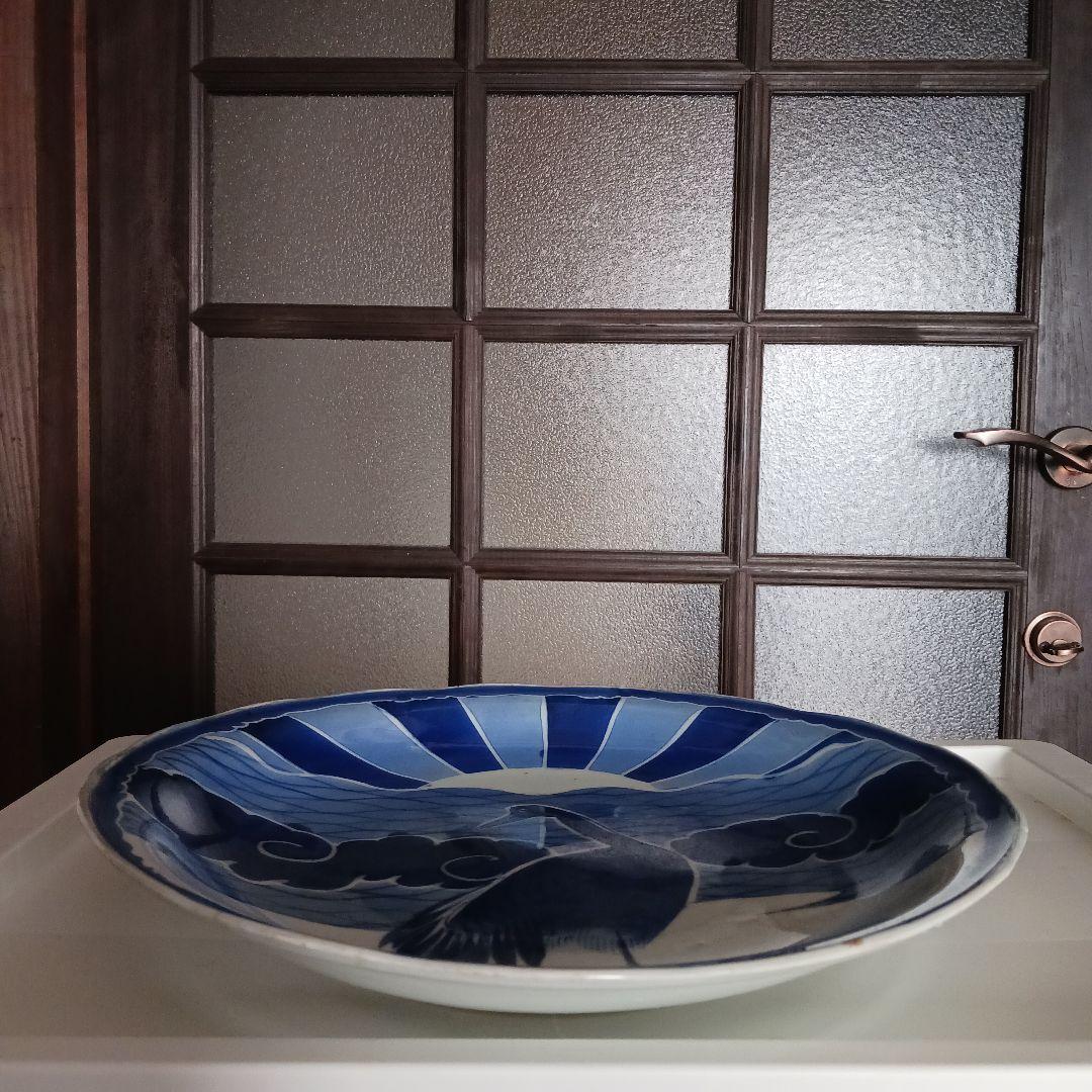 古伊万里　染付け皿　30センチ