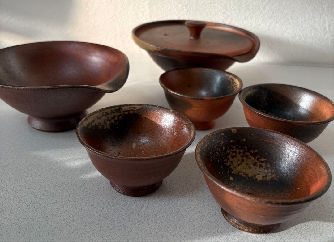 信楽焼 宗陶苑作 荒目土 宝瓶 茶器 茶道具 陶器