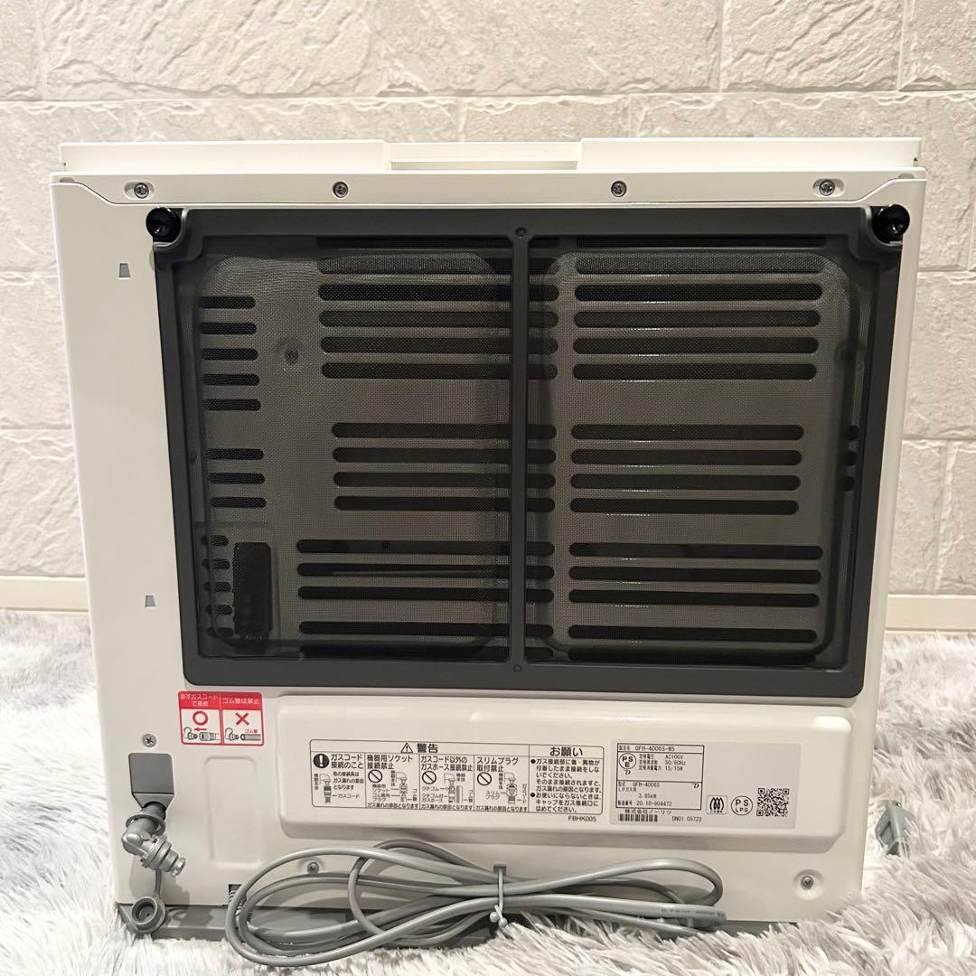 【極美品】ノーリツ　GFHー4006SーW5 ガスファンヒーター ガスホース付き