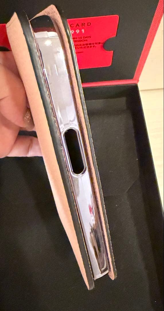 ボナベンチュラ サクラピンク レザー iPhone 14pro