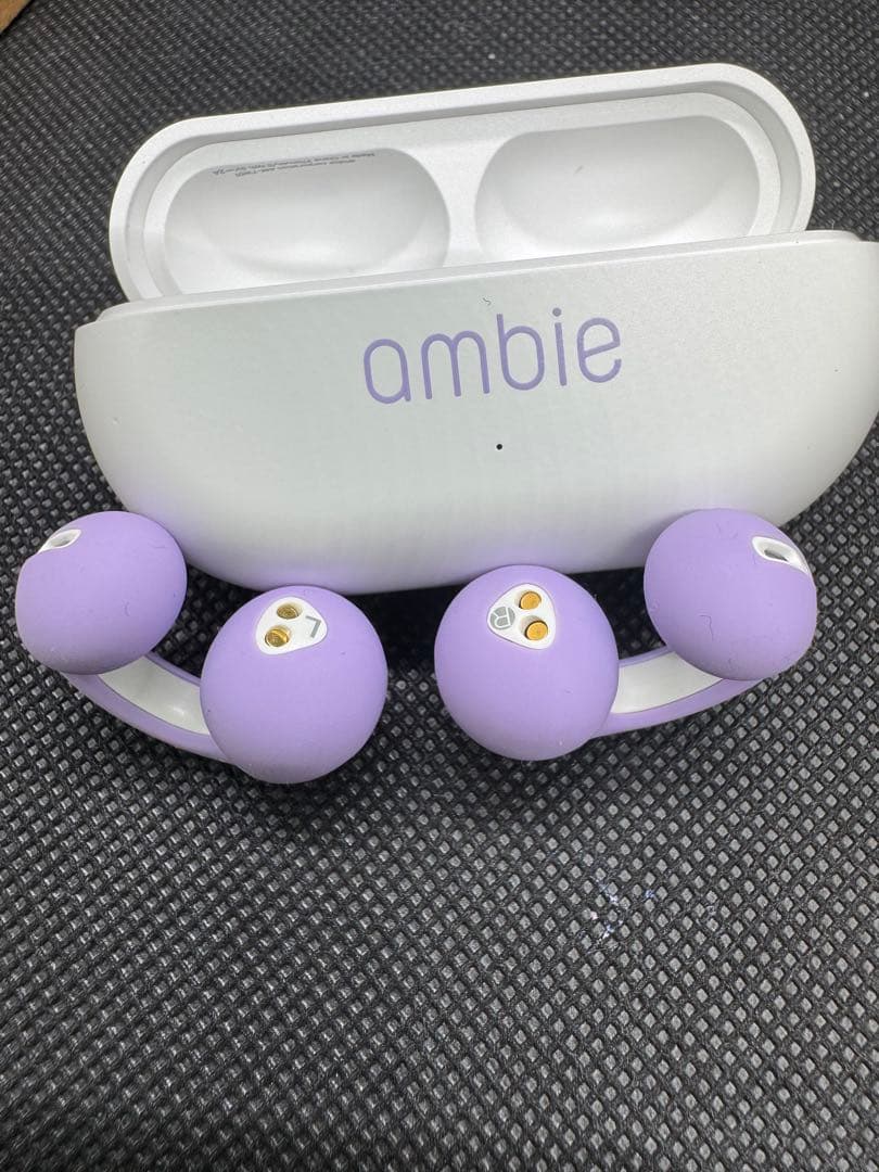ambie ワイヤレスイヤホン パープル