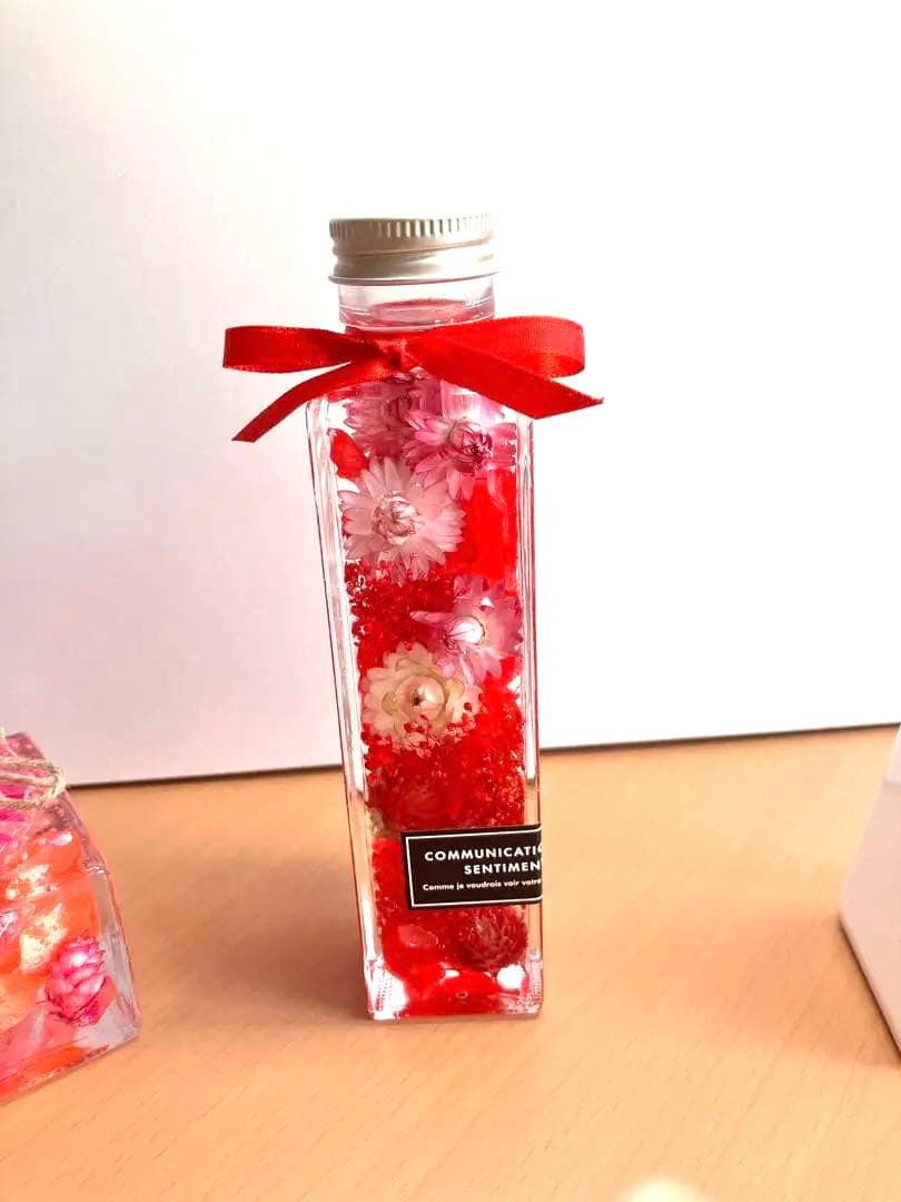 ハーバリウム♡ピンク&レッド〜2本セット❣️
