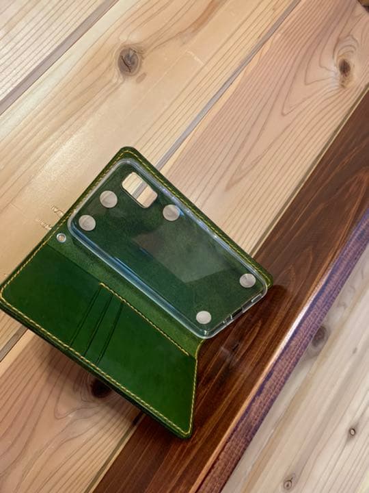 【オーダーメイド】スマホケース　姫路レザー　手縫い　キャンモア