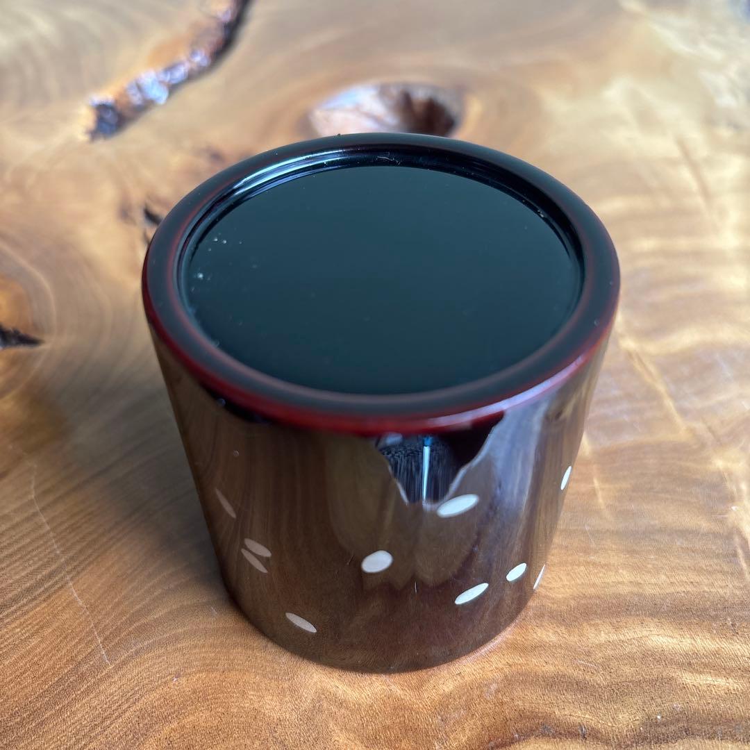 中出松峰作 お福蒔絵 金輪寺 共箱 茶道具 （7）