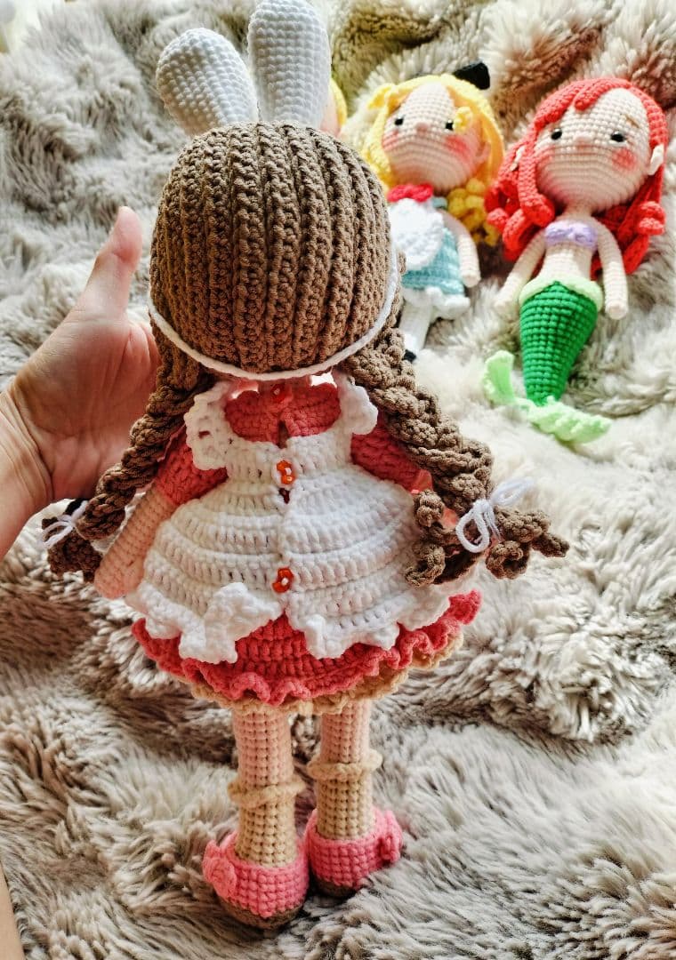 wool doll あみぐるみ ハンドメイド　かぎ針編み セット4個