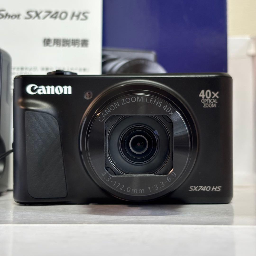 【極上美品】Canon PowerShot SX740 HS ブラック 元箱付き