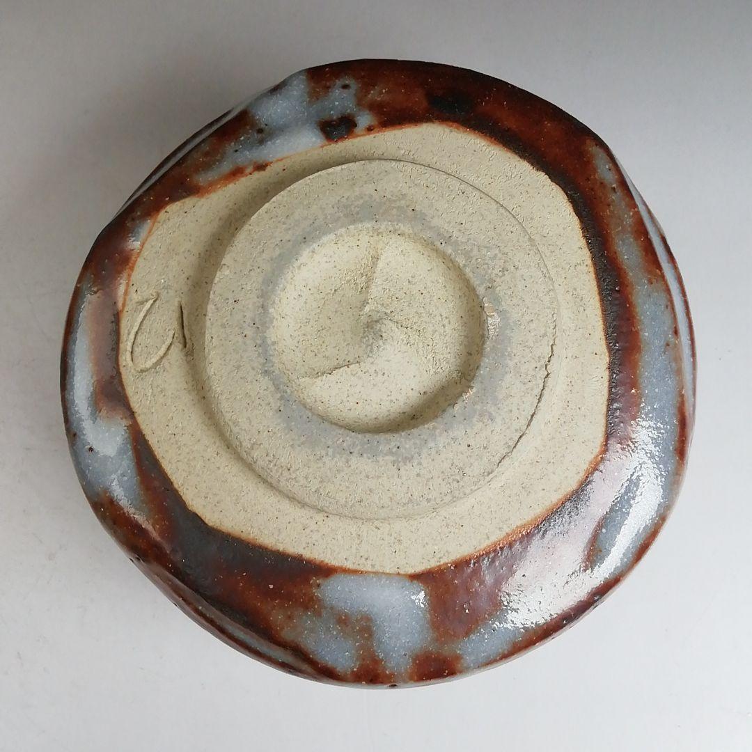 Ｗ３７９　茶碗　『鼡志野』『秀泉陶苑　沢田秀一 作』　共箱　抹茶碗　茶道具