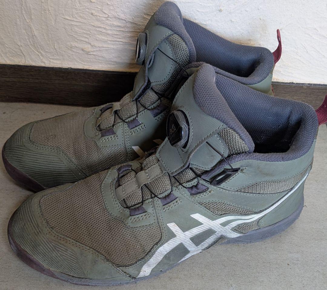 ASICS　アシックス BOAシステム安全靴 26センチ(オリーブグリーン)