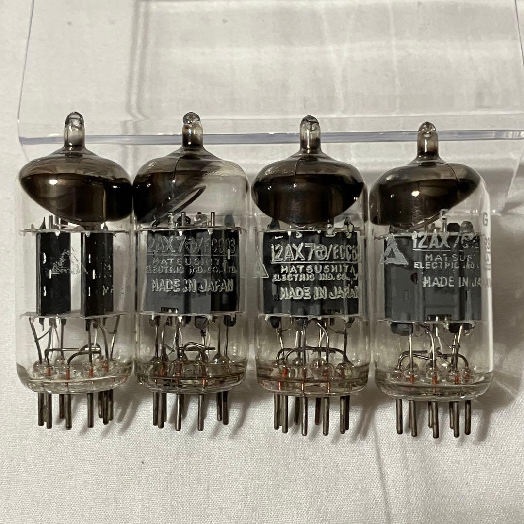 松下 12AX7 / ECC83 真空管 4本セット音出し◯