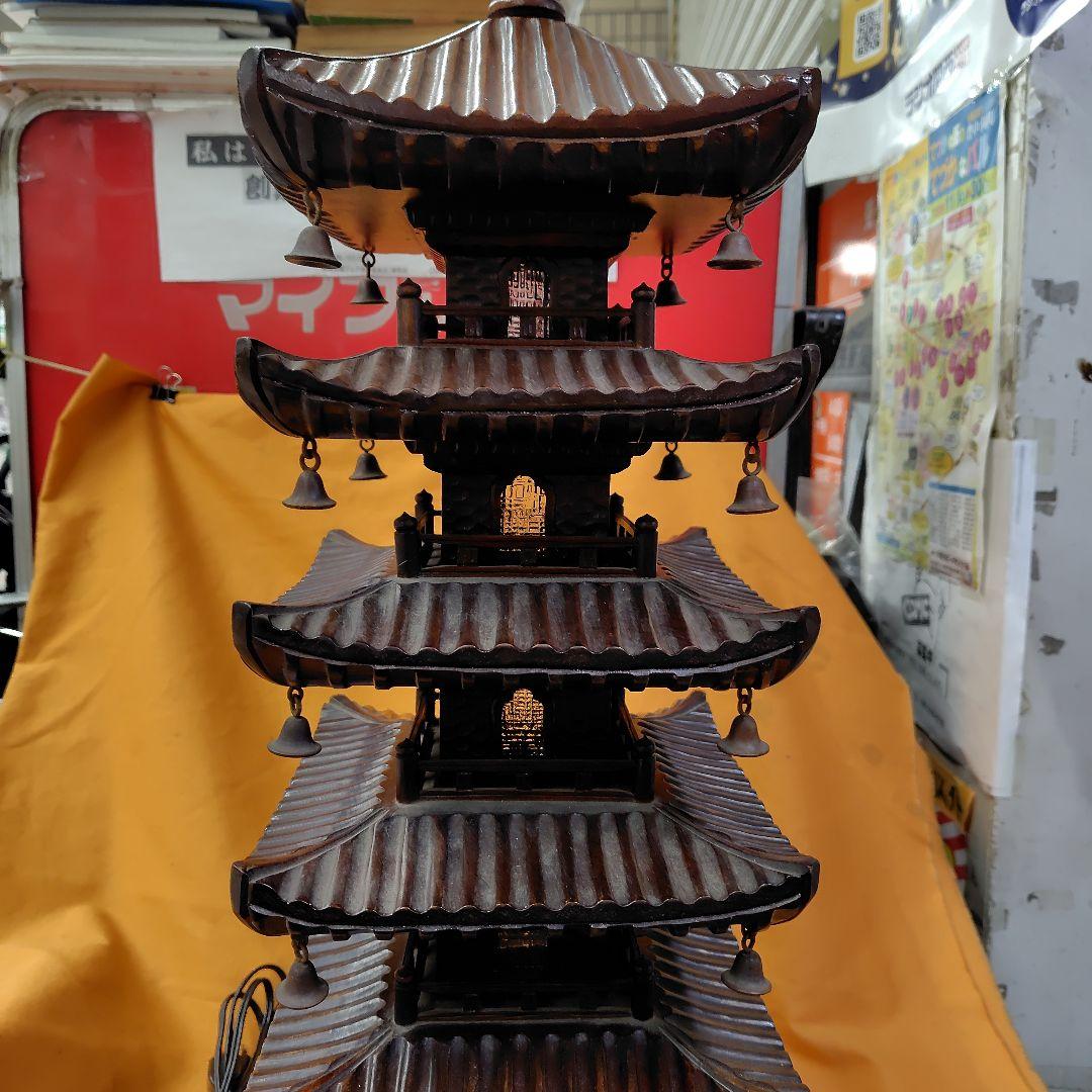 木製 大型五重塔 置物