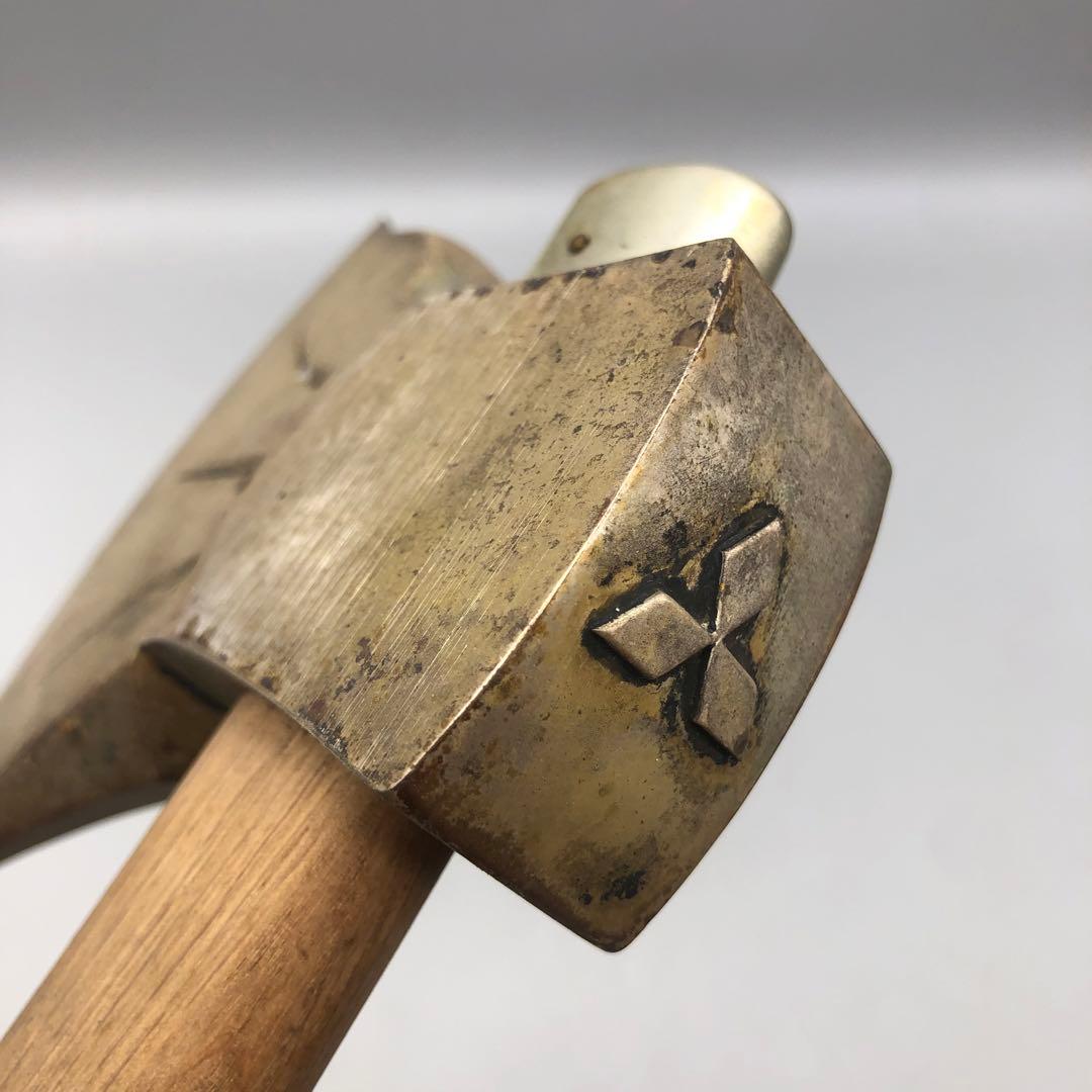 三菱重工船舶大和丸進水式記念品アックス斧オノ縁起物装飾品昭和32年ビンテージ置物