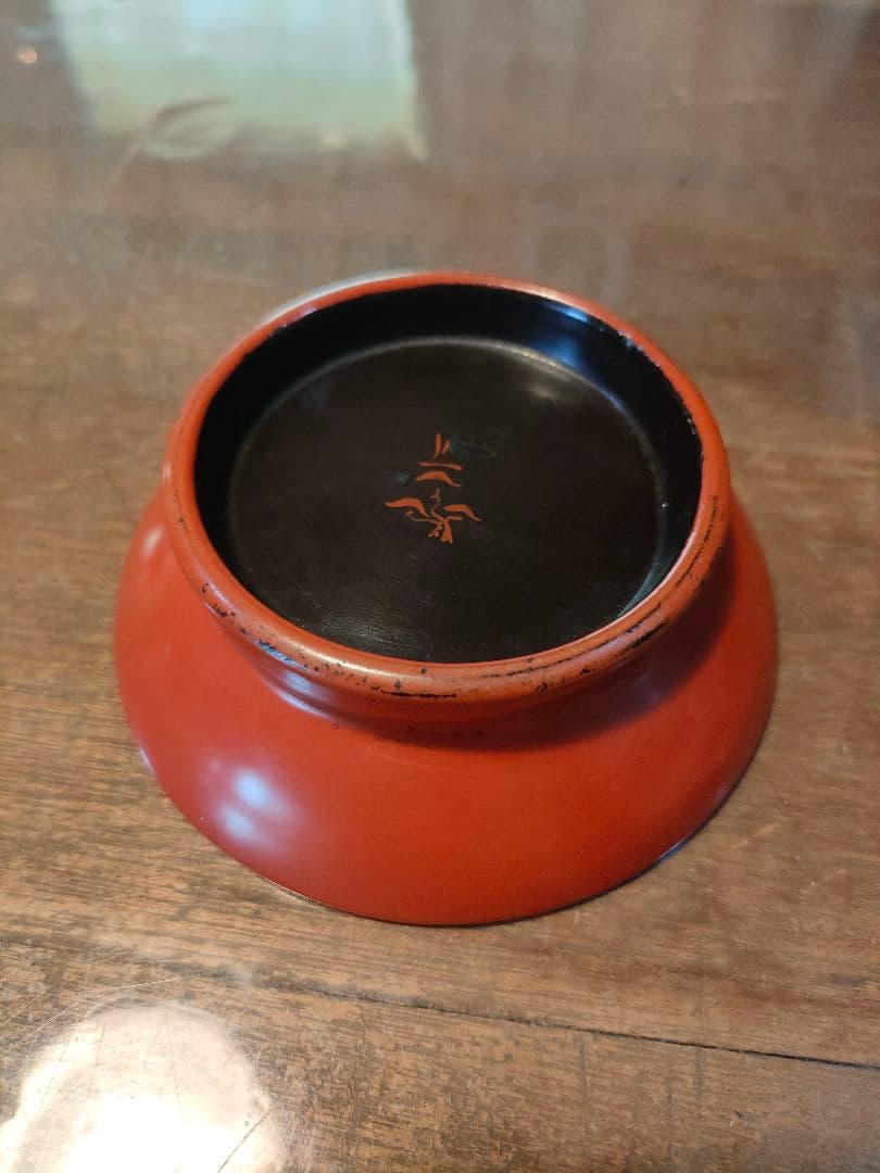 江戸時代 根来塗 酒盃