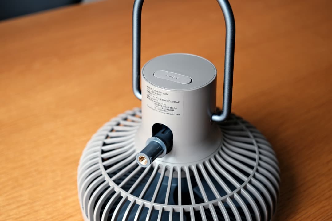 CLAYMORE 卓上扇風機 収納バッグ付き V600+ CLFN-V610WG