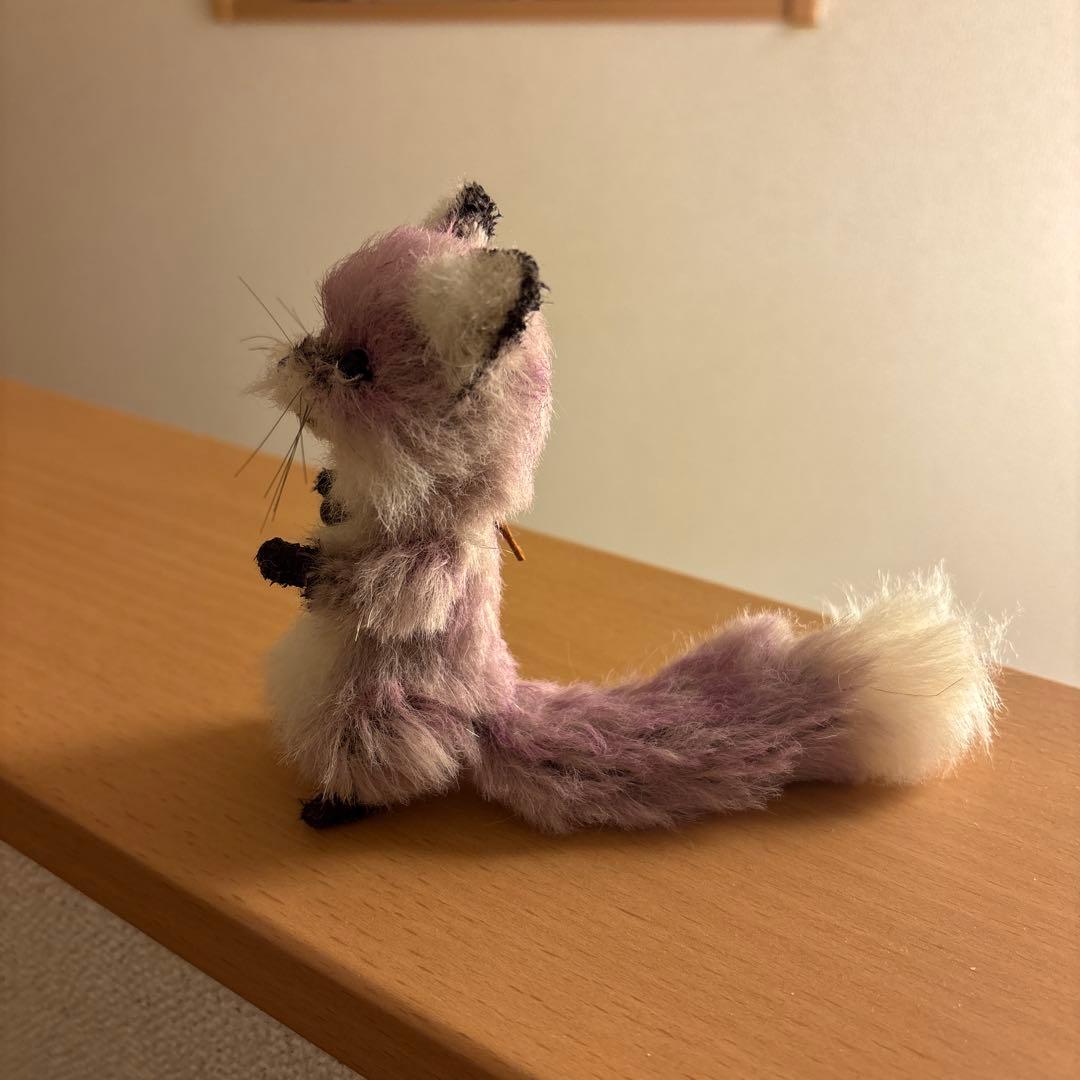 つづき　ハンドメイド　HiNo pixy 小狐　パープル