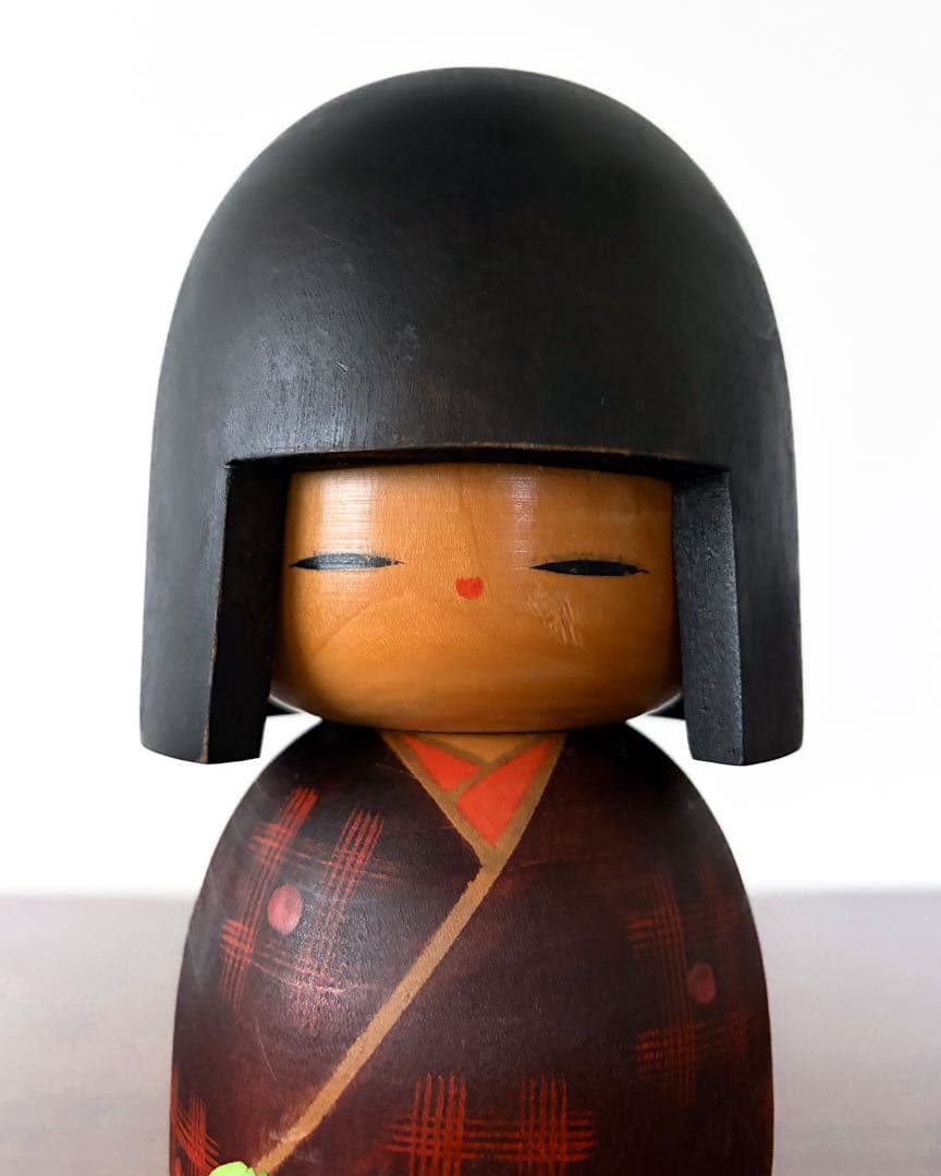 青木 蓼華 Ryoka 創作 こけし kokeshi doll レトロ 可愛い