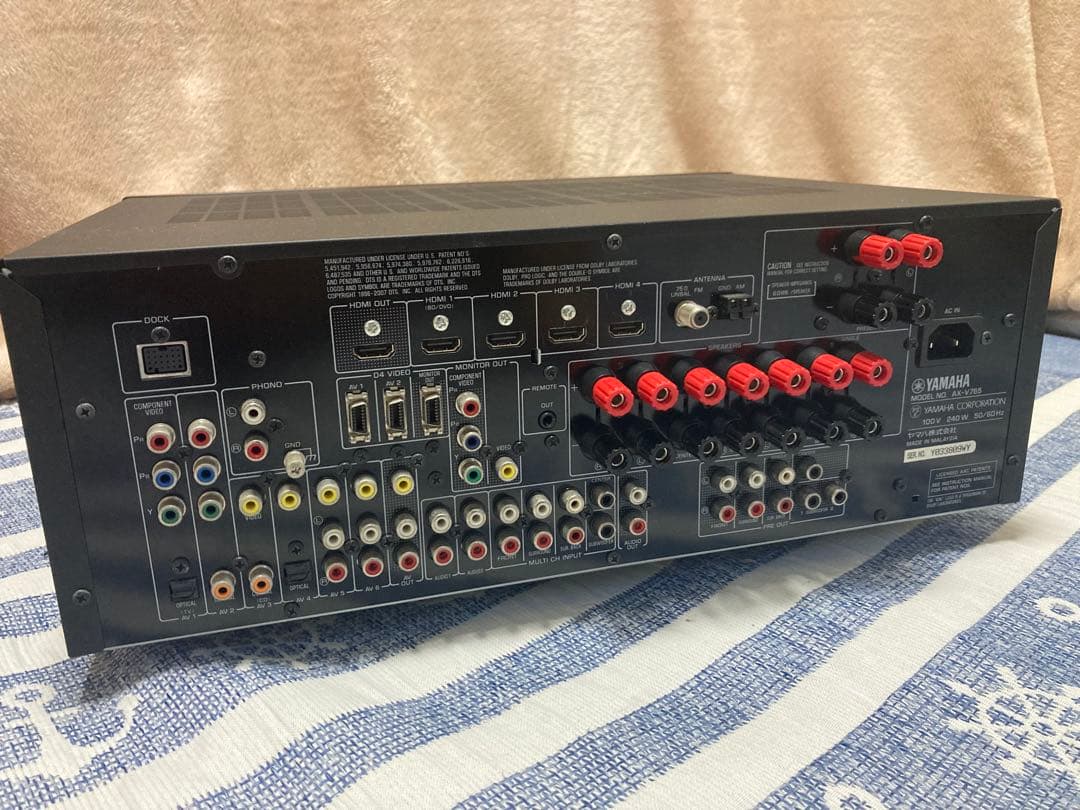 YAMAHA 7.1ch AVアンプ　AX-V765