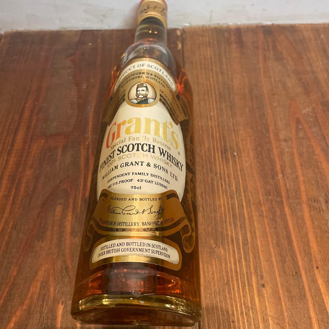 古酒　Grant's FINEST スコッチウイスキー　特級 750ml