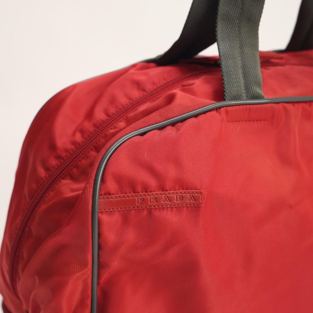 PRADA SPORTボストンバッグ　レッド