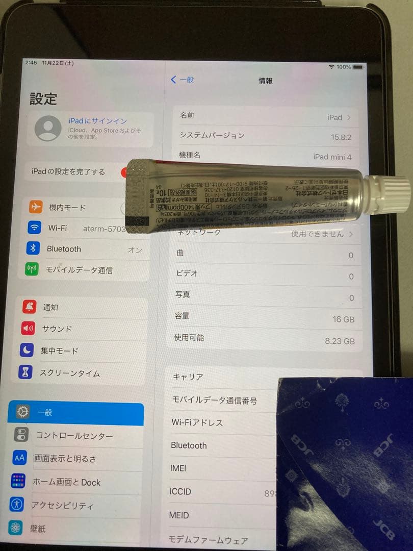 iPad mini4 16GB Wi-Fi ブラック 動作良好
