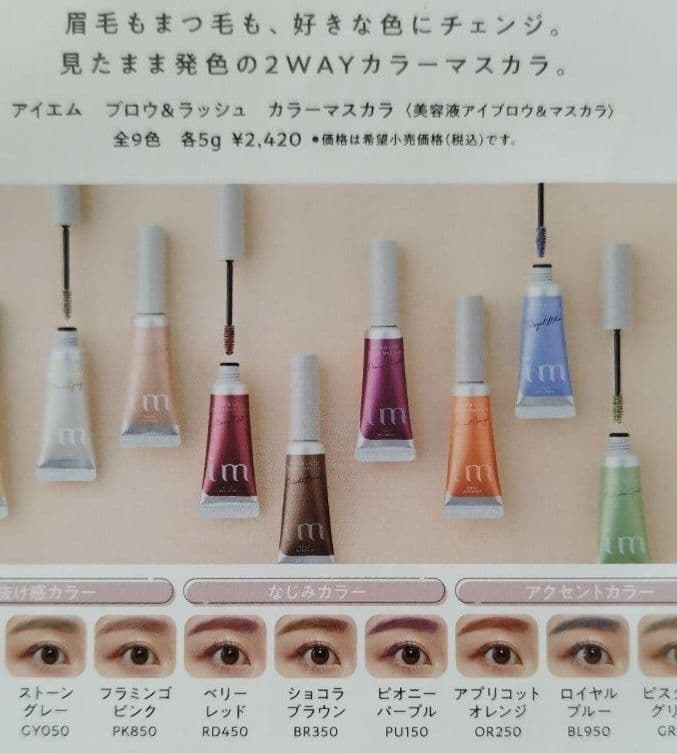 BROW & LASH COLOR MASCARA 後2点