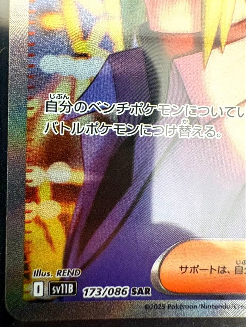 ゆ*能様 【自引き美品】Nの筋書き SAR ポケカ 5千円以上落札でローダー＆台