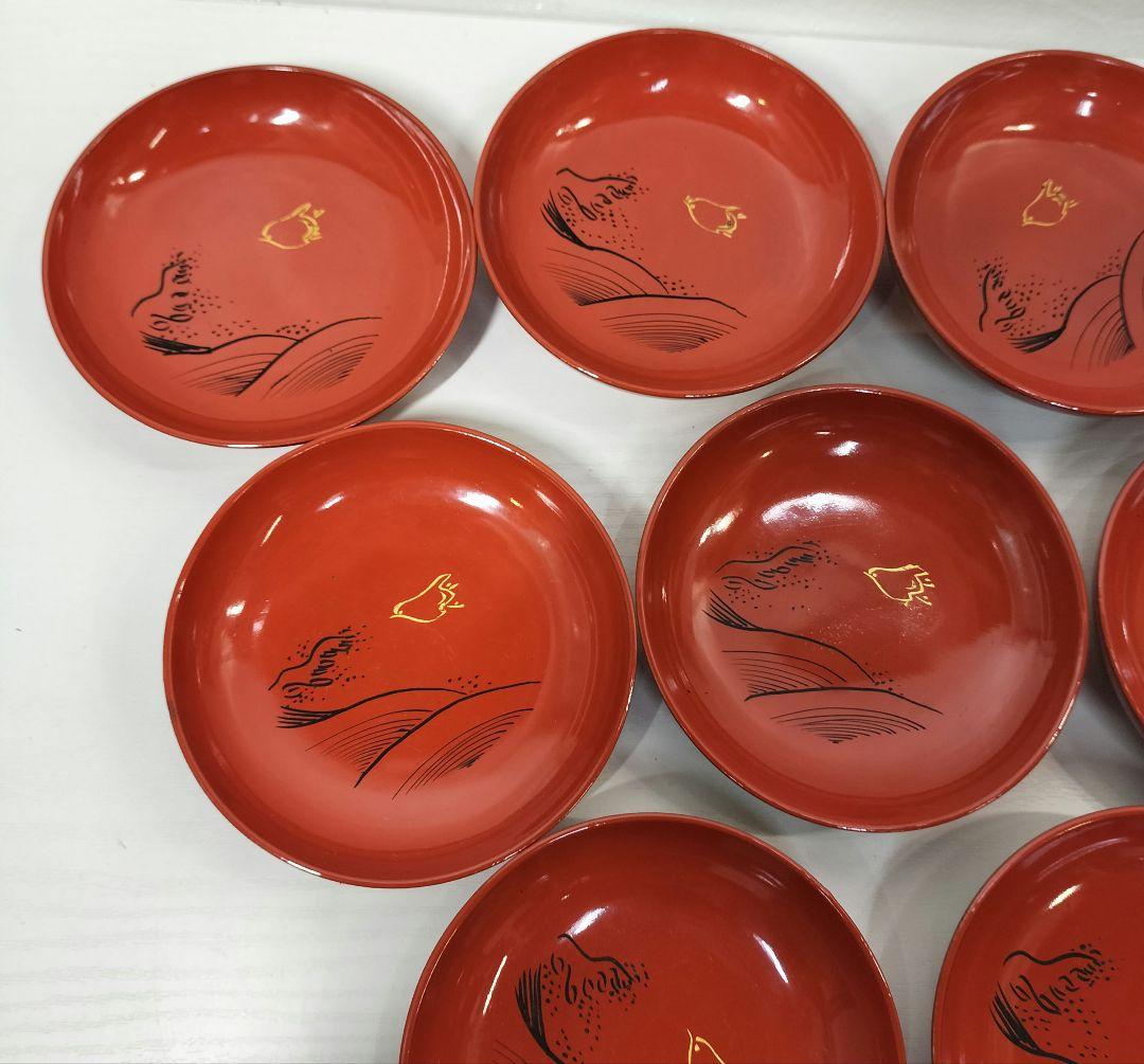 漆塗り 木製漆器 小皿 20枚セット ヴィンテージ商品