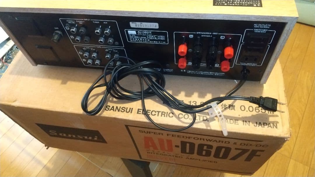 N*o様 SANSUI AU-D607F 取説＆保証書＆箱付き メンテナンス済み