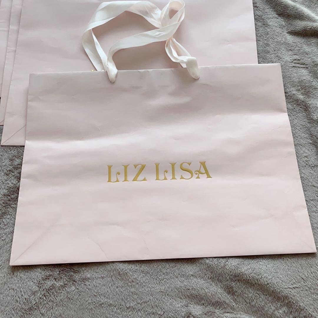 LIZLISA リズリサ ショッパー ショップ袋 紙袋 ピンク 10枚