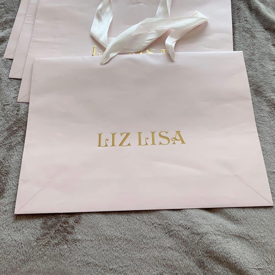 LIZLISA リズリサ ショッパー ショップ袋 紙袋 ピンク 10枚