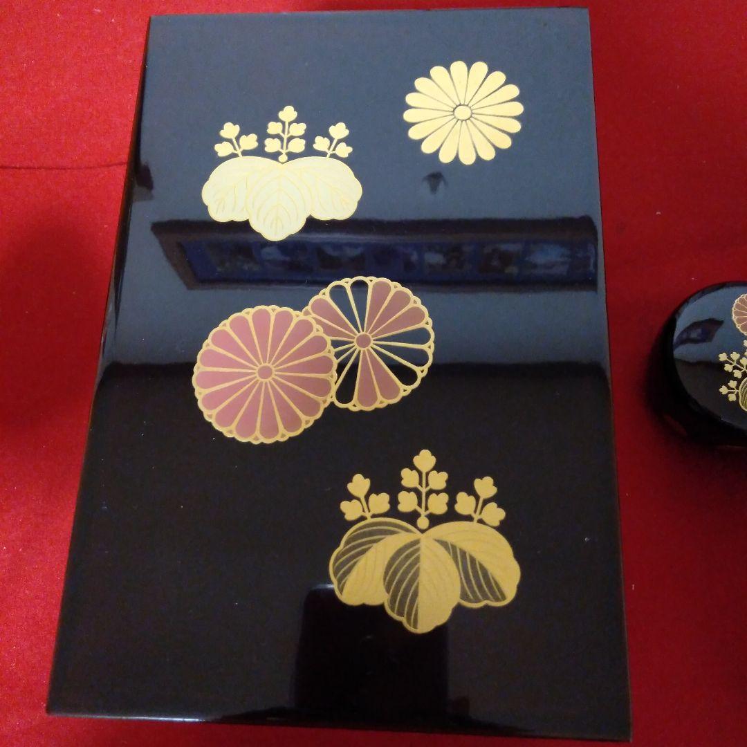 高台寺蒔絵　溜塗利休茶箱　美品