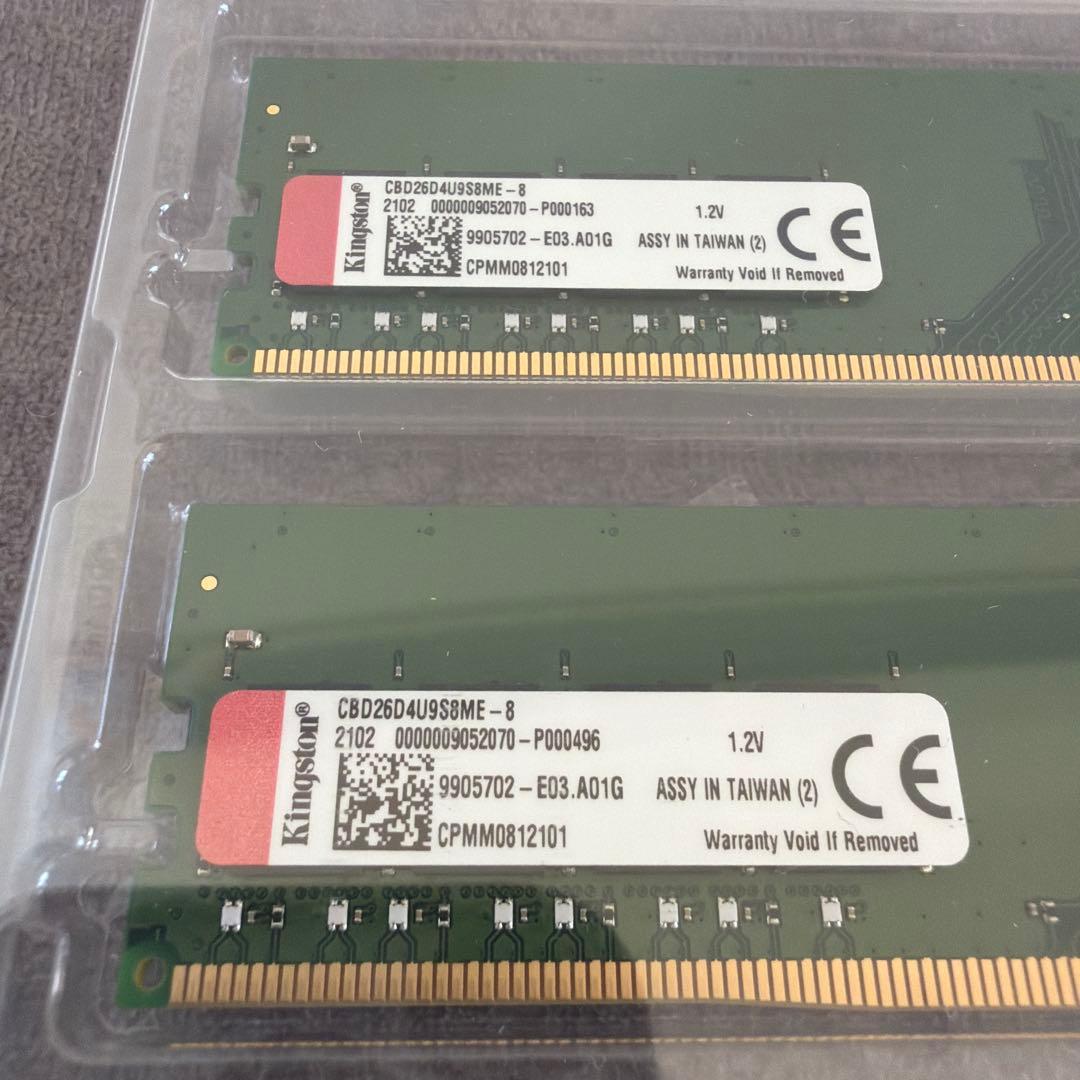 Kingston DDR4 8x2 合計16GBメモリ