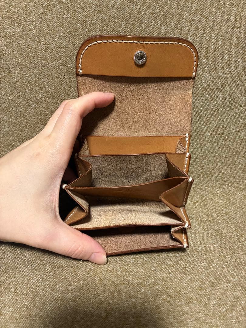 コンパクト財布　ミニ財布　栃木レザー