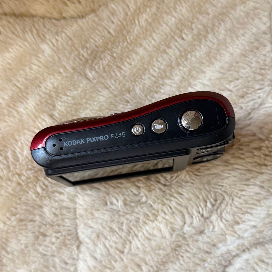 Kodak PIXPRO FZ45 レッド デジカメ 単3電池駆動