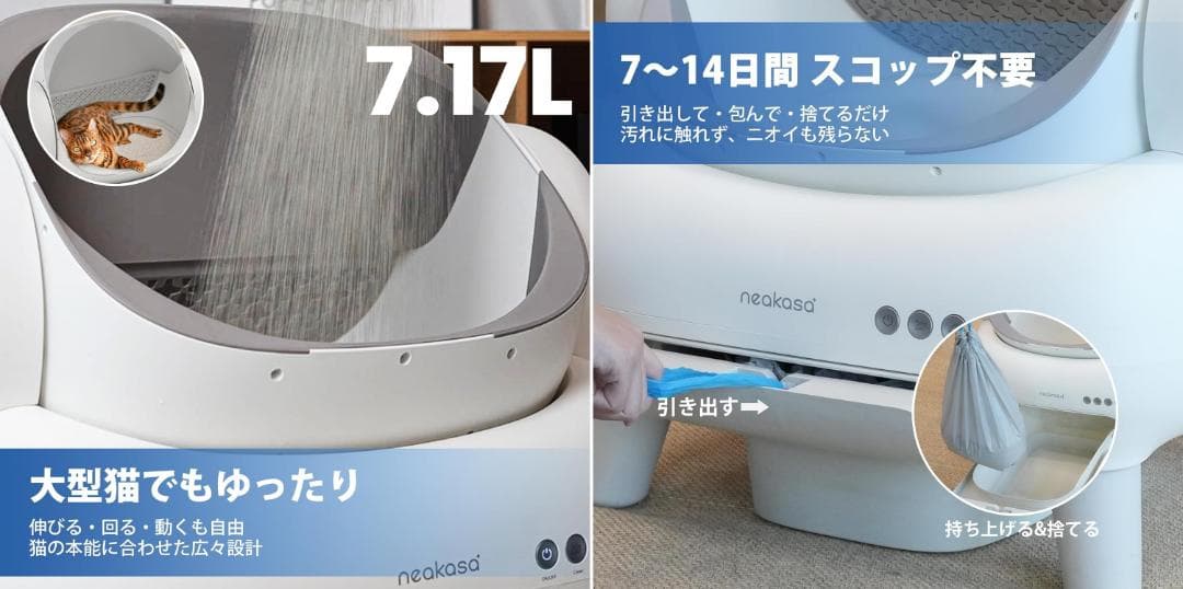 Neakasa 全自動猫トイレ M1 PLUS ホワイト