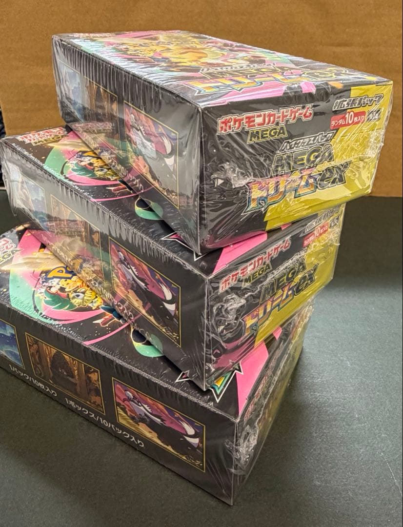 ポケモンカードゲーム メガドリームex 3BOX シュリンク付き