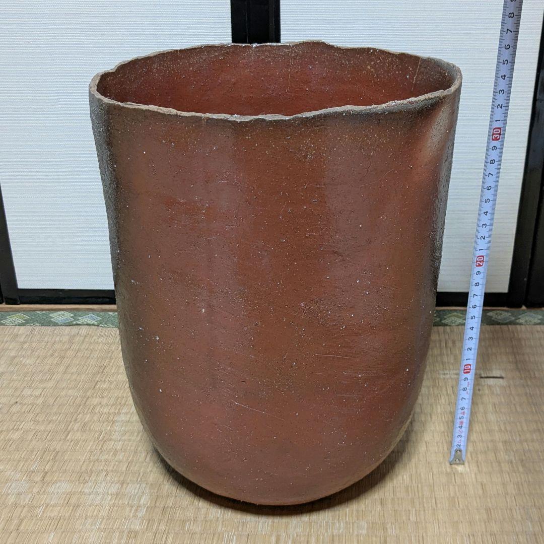 備前焼 大型花器 メダカ鉢 花生 水瓶 水甕 水槽 花瓶 花入 フラワーベース
