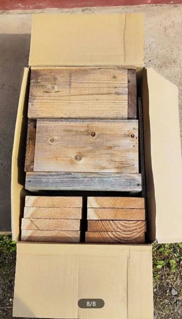 ニホンミツバチ　中古巣箱　誘引液　ミツロウ　巣クズ付き
