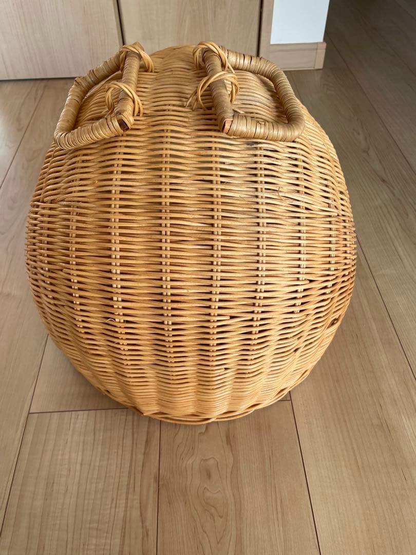 猫籐製キャットバスケット(手編み)