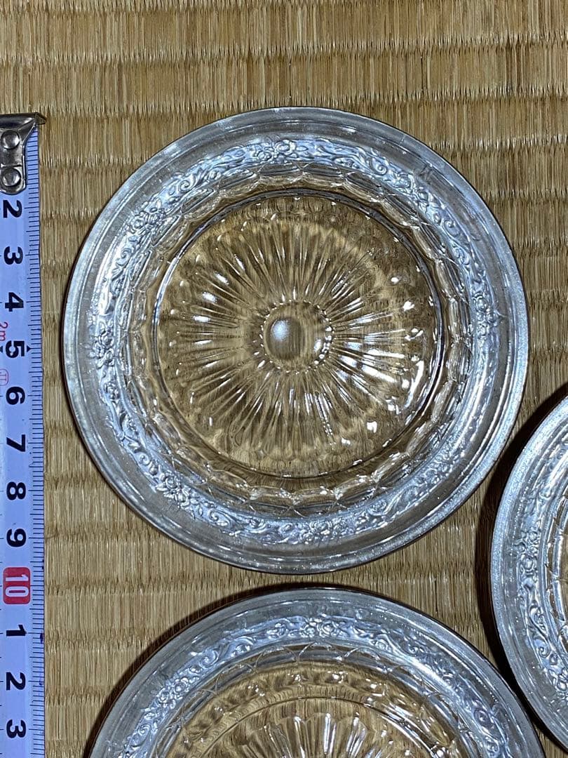 ♦️銀製品 コースター４枚組 箱なし 昭和時代 貴金属 資産投資 銀食器