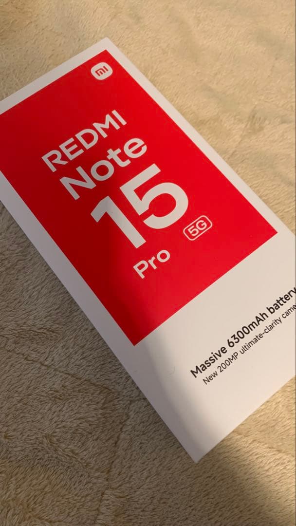 スマートフォン本体 REDMI Note 15Pro 5G