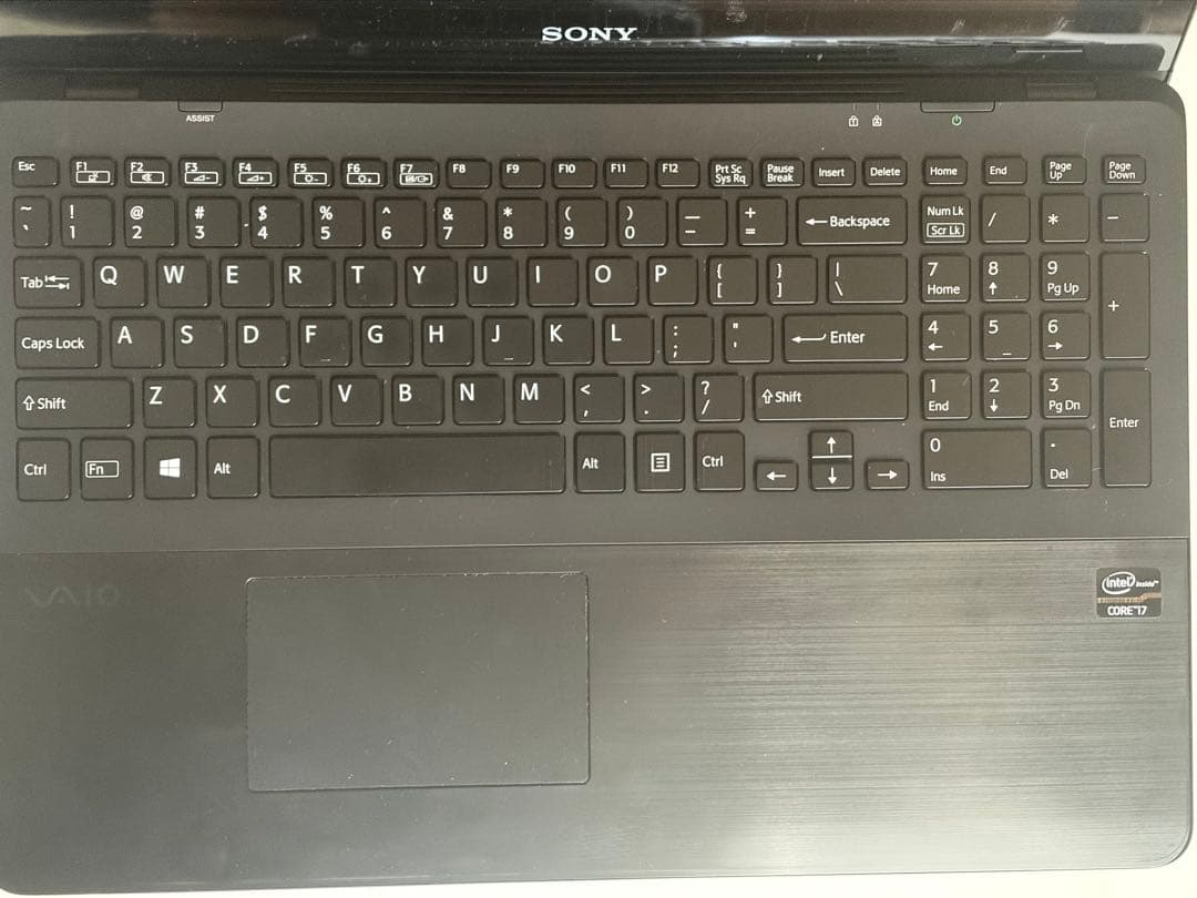 VAIO キーボード英語配列